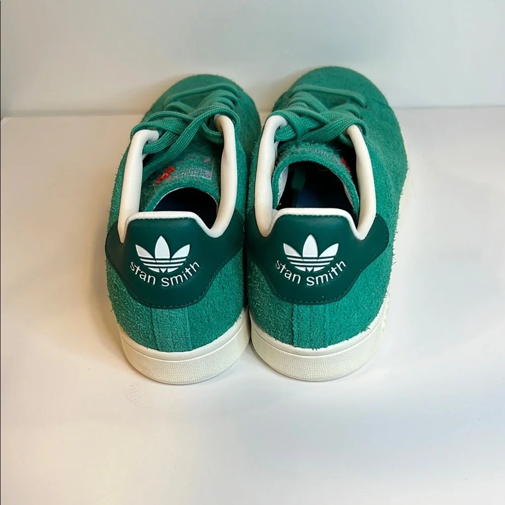 Adidas StanSmith Suede Floral Imprint Court Green Trainer Sneakers Men8 Women9.5